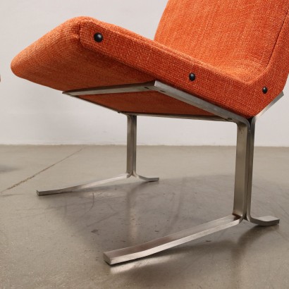 Paire de Fauteuils Formanova Tissu Italie Années 1960