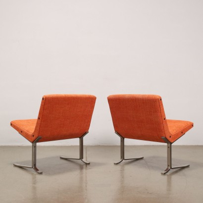 Paire de Fauteuils Formanova Tissu Italie Années 1960