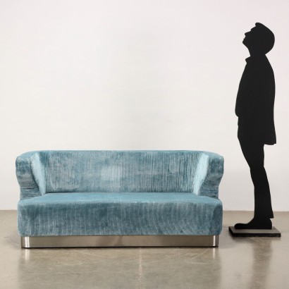 Formanova Sofa Samt Italien 1960er