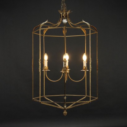 Chandelier Bronze Italy XX Century