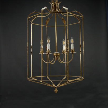 Chandelier Bronze Italy XX Century