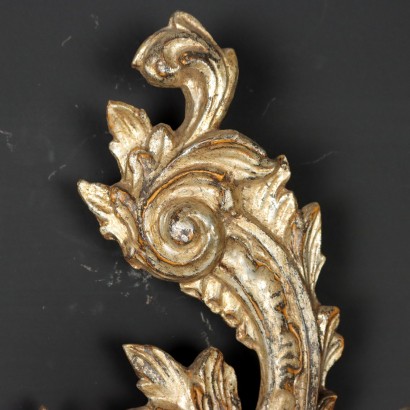 Paire d\'Appliques Style Rococo Métal Italie XX Siècle