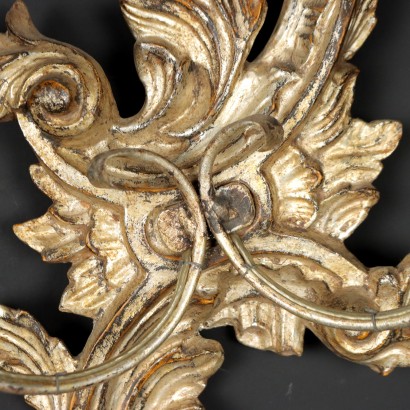 Paire d\'Appliques Style Rococo Métal Italie XX Siècle