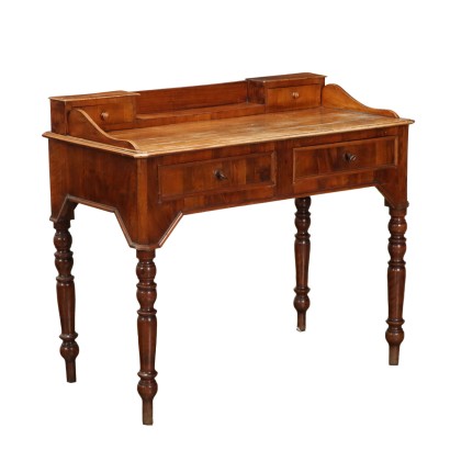 Schreibtisch Umbertinische Nussbaum Italien XIX Jhd
