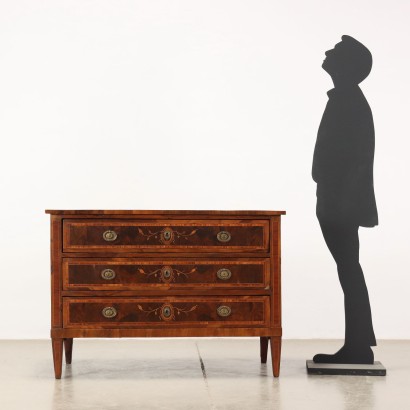 Commode Néoclassique Noyer Italie XVIII Siècle