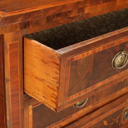 Commode Néoclassique Noyer Italie XVIII Siècle