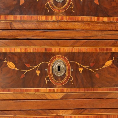 Commode Néoclassique Noyer Italie XVIII Siècle
