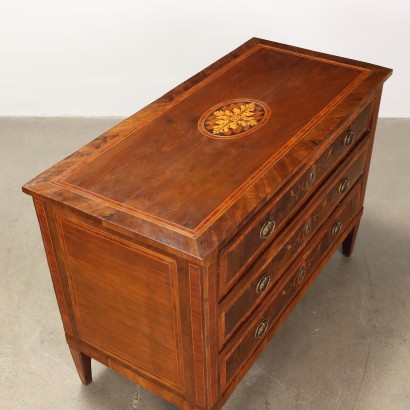 Commode Néoclassique Noyer Italie XVIII Siècle