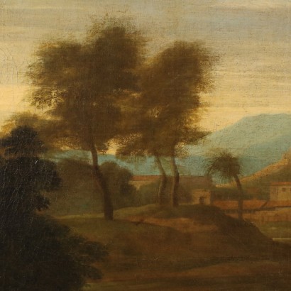 arte, arte italiana, pittura antica italiana,Dipinto Attribuito a Gaspard Dughet ,Paesaggio classico con figure,Gaspard Dughet,Gaspard Dughet,Gaspard Dughet,Gaspard Dughet,Gaspard Dughet