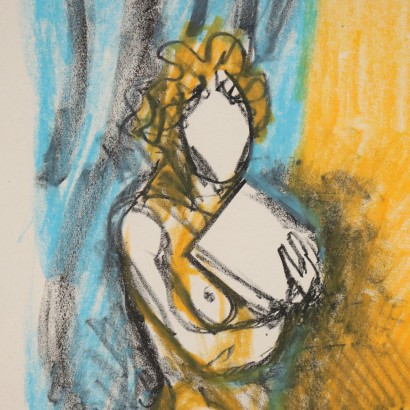 R. Guttuso Crayons sur Papier Italie XXe Siècle