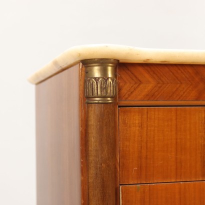 Paire de Tables de Chevet Placage d\'Acajou Italie Années 1960