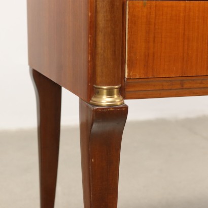 Paire de Tables de Chevet Placage d\'Acajou Italie Années 1960