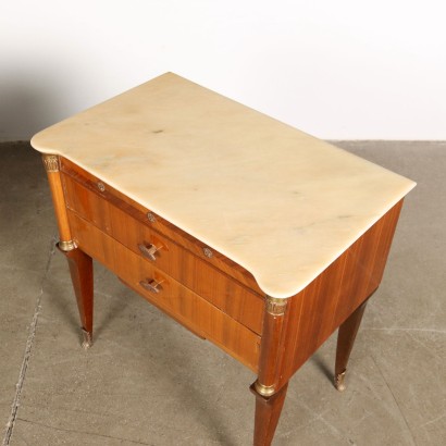 Paire de Tables de Chevet Placage d\'Acajou Italie Années 1960