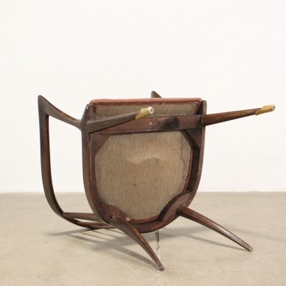 Chaise Cuir Synthétique Italie Années 1950-1960