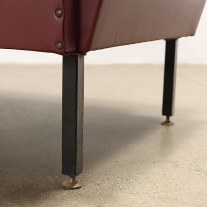 Paire de Fauteuils Cuir Synthétique Italie Années 1960