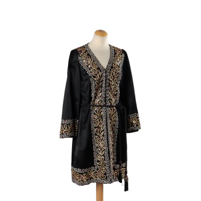 Abito Vintage con Ricami e Perline
