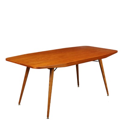 Table Placage de Chêne Italie Années 1950-1960