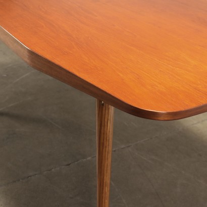Table Placage de Chêne Italie Années 1950-1960