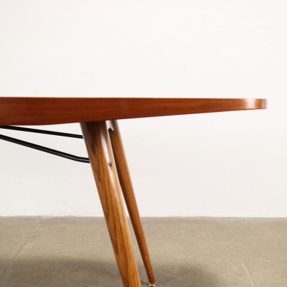 Table Placage de Chêne Italie Années 1950-1960