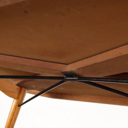 Table Placage de Chêne Italie Années 1950-1960