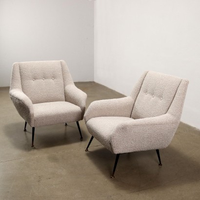 modernariato, modernariato di design, poltrona, poltrona modernariato, poltrona di modernariato, poltrona italiana, poltrona vintage, poltrona anni '60, poltrona design anni 60,Coppia di Poltrone Anni 50-60
