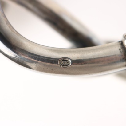 Paire de Candélabres Argent Italie XX Siècle