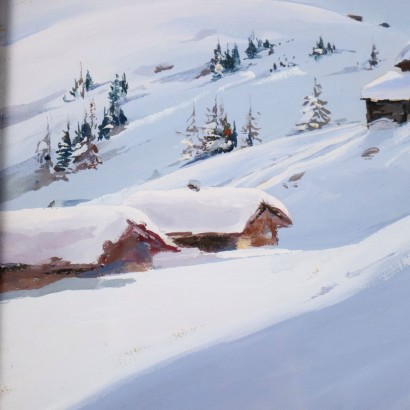 C. Pellegrini Tempera auf Karton Italien XIX-XX Jhd