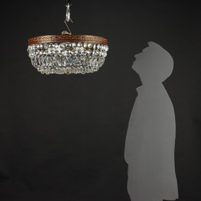 Deckenlampe Glas Italien XX Jhd