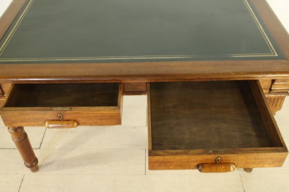Bottega del 900, liberty, desk, Secretary desk oak Secretary desk, oak, 900 liberty, desk, Italy, Bureau Italy