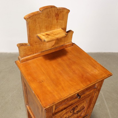 Table de Chevet Art Nouveau Acajou Italie XIX-XX Siècle
