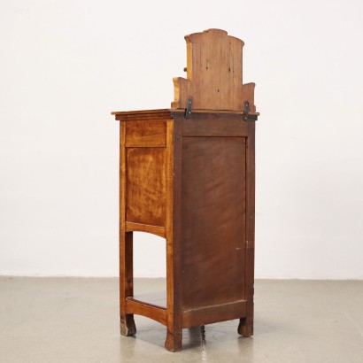 Table de Chevet Art Nouveau Acajou Italie XIX-XX Siècle