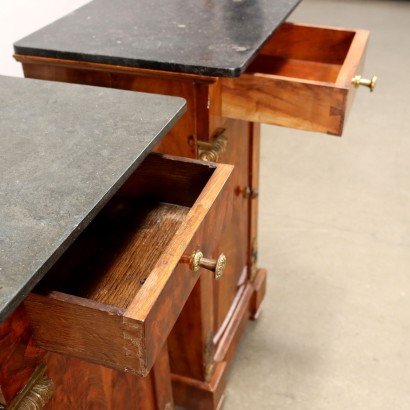 Paire de Tables de Chevets Restauration Noyer France XIX Siècle