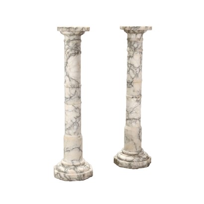 Coppia di Colonne in Marmo