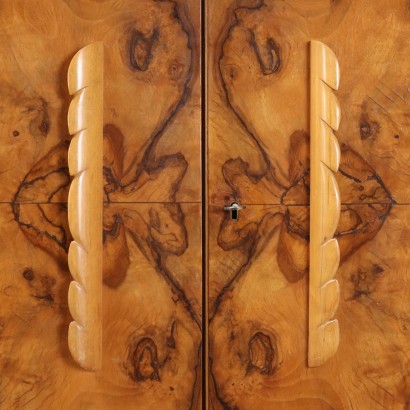 Armoire Placage de Loupe Italie Années 1930-1940