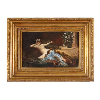 Dipinto del XIX secolo con Figure Femminile