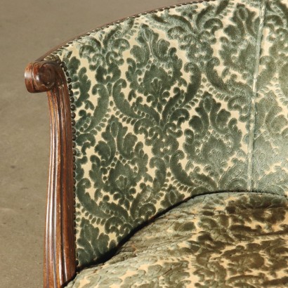 Paire de Fauteuils Noyer Italie XXe Siècle