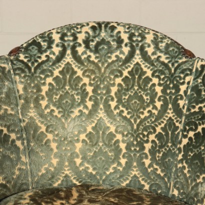Paire de Fauteuils Noyer Italie XXe Siècle
