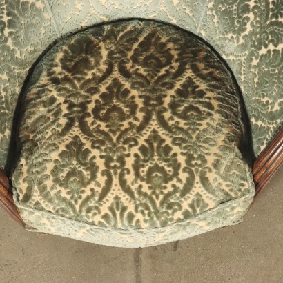 Paire de Fauteuils Noyer Italie XXe Siècle