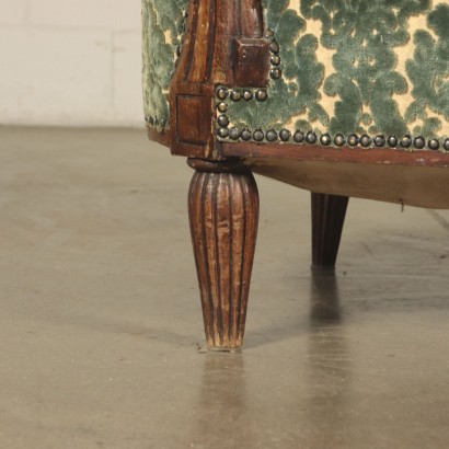 Paire de Fauteuils Noyer Italie XXe Siècle
