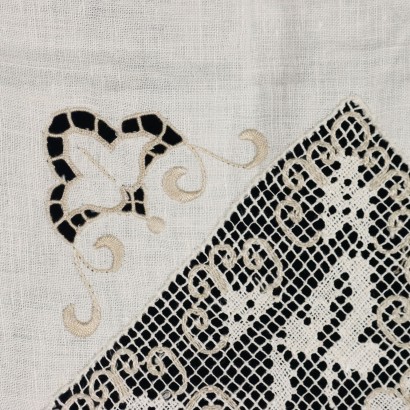 Tovaglia in Lino Inserti in Filet