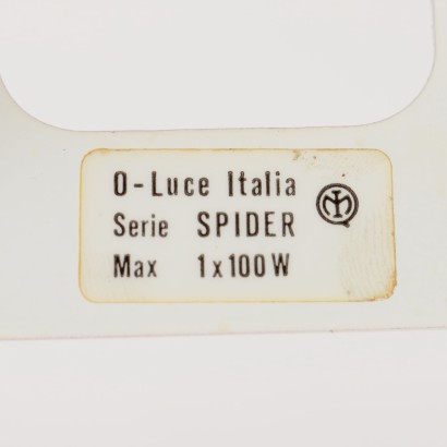 modernariato, modernariato di design, lampada da tavola, lampada da tavola modernariato, lampada da tavola di modernariato, lampada da tavola italiana, lampada da tavola vintage, lampada da tavola anni '60, lampada da tavola design anni 60,Lampada 'Spider' Joe C,Joe Colombo