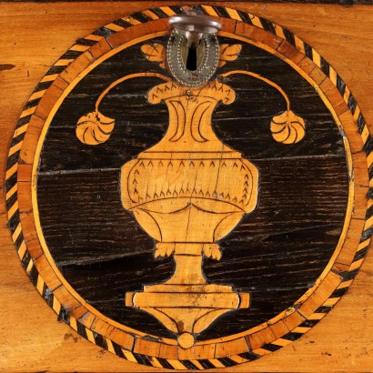 Meuble Abattant Néoclassique Noyer Italie XVIIIe Siècle