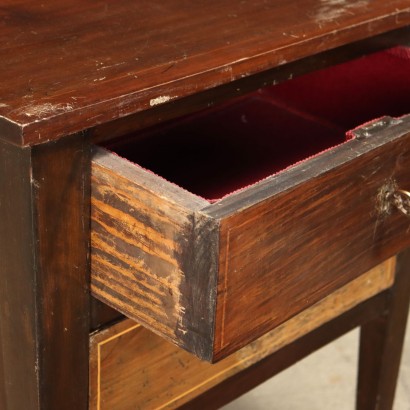 antiguo, mesita de noche, mesita de noche antigua, mesita de noche antigua, mesita de noche italiana antigua, mesita de noche antigua, mesita de noche neoclásica, mesita de noche del siglo XIX, Par de Mesitas de Noche de Estilo Neoclásico