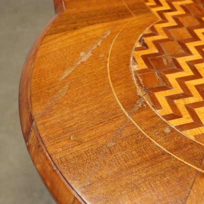Table Basse Umbertino Noyer Italie XIXe Siècle