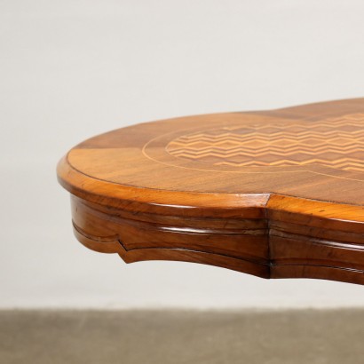Table Basse Umbertino Noyer Italie XIXe Siècle