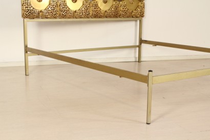 moderne Antiquitäten, Möbel, Messingbett, Bett, Messing, 60er, 60er Bett, 60er Messingbett, 60er modernes Design, Doppelbett, 60er Doppelbett, 60er