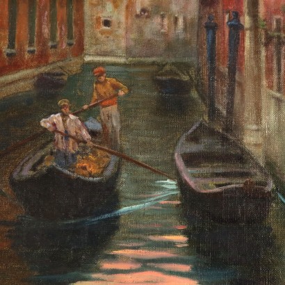 Dipinto di Alpnore gobbi Gobbi ,Scorcio veneziano con Barcaioli,Alpenore Gobbi,Alpenore Gobbi,Alpenore Gobbi,Dipinto di Alpenore Gobbi,Alpenore Gobbi