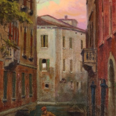 Dipinto di Alpnore gobbi Gobbi ,Scorcio veneziano con Barcaioli,Alpenore Gobbi,Alpenore Gobbi,Alpenore Gobbi,Dipinto di Alpenore Gobbi,Alpenore Gobbi