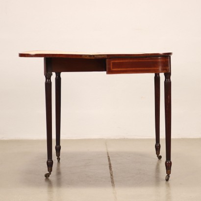 Table de Jeu Victorienne Acajou Italie XIXe Siècle