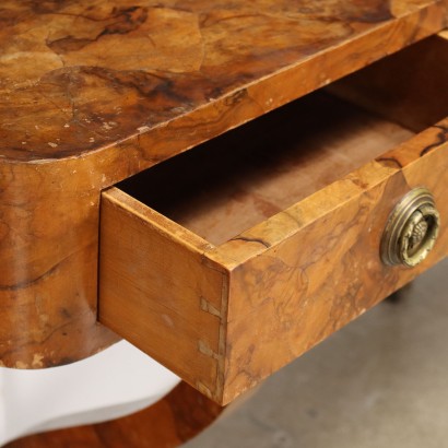 Console Art Déco Walnut Italy 1930s